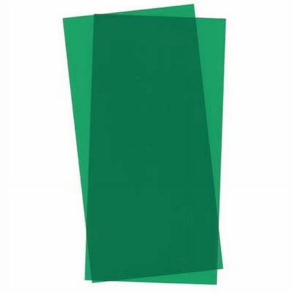 Green Transparent Styrene Sheets 2 Pk .010x6x12 Inches Evergreen