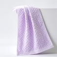 thumbnail image 5 of Cozeii Bath Towel, Cotton Wash Towel, Soft Absorbent Quick Dry Bathroom Towel, Solid Color Hand Face Towel for Shower, Gym, Travel, Guest Bathroom, 13.4x29.1 Inch, Purple, 5 of 6