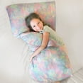 thumbnail image 4 of Imaginarium Memory Foam Fun Pillow with Fiber-Filled Body Topper and Cool-to-The-Touch Cover, Cotton Candy, 4 of 7