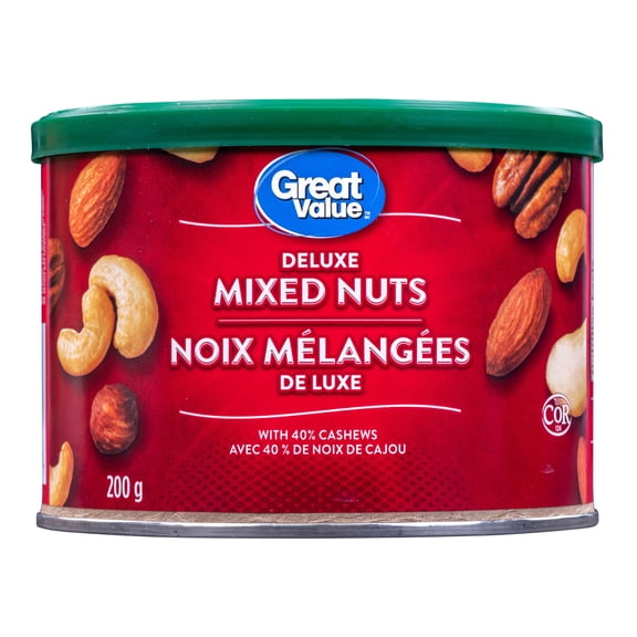 Great Value Deluxe Mixed Nuts 40% Cashews 200g
