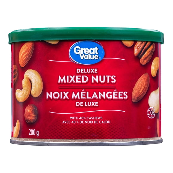 Great Value Deluxe Mixed Nuts 40% Cashews 200g
