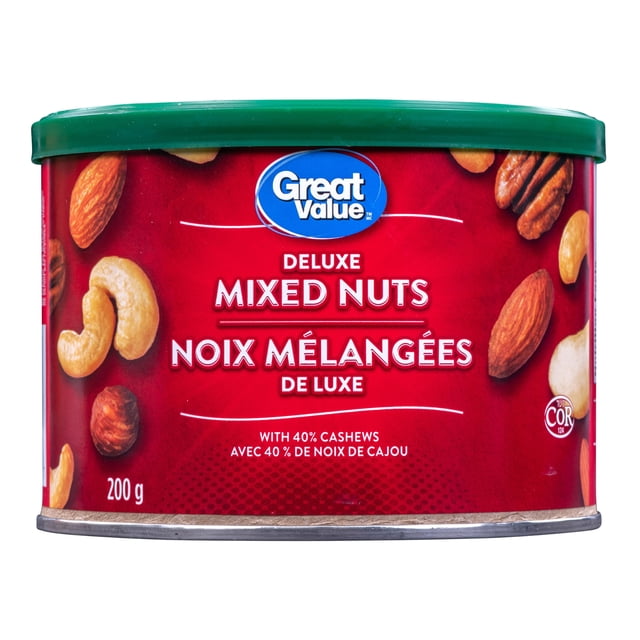Great Value Deluxe Mixed Nuts 40% Cashews 200g