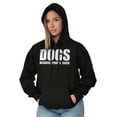 thumbnail image 4 of Anti Social Dog Lover Pet Puppy Owner Unisex Plus Fleece Graphic Hoodie Brisco Brands 2X, 4 of 5