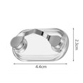 thumbnail image 3 of RV 2 Piezas Soporte Magnético para Gafas (Plata), Soporte Magnético para Gafas de Acero Inoxidable Soporte para Tarjeta de Identificación Ganchos para Gafas para Fijar a CualquiRV Ropa, 3 of 5