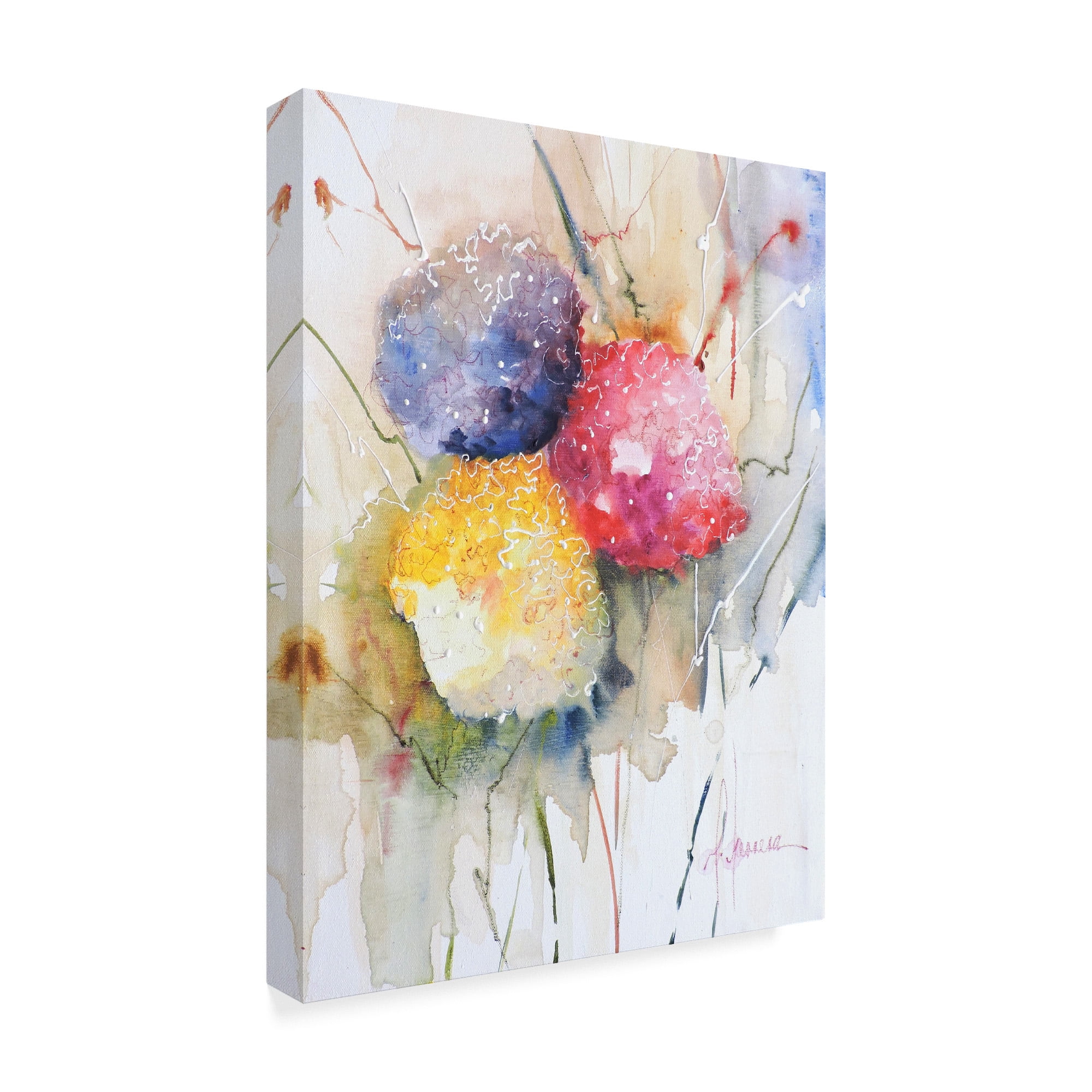 Trademark Fine Art 'Hortenzzia II' Canvas Art by Leticia Herrera