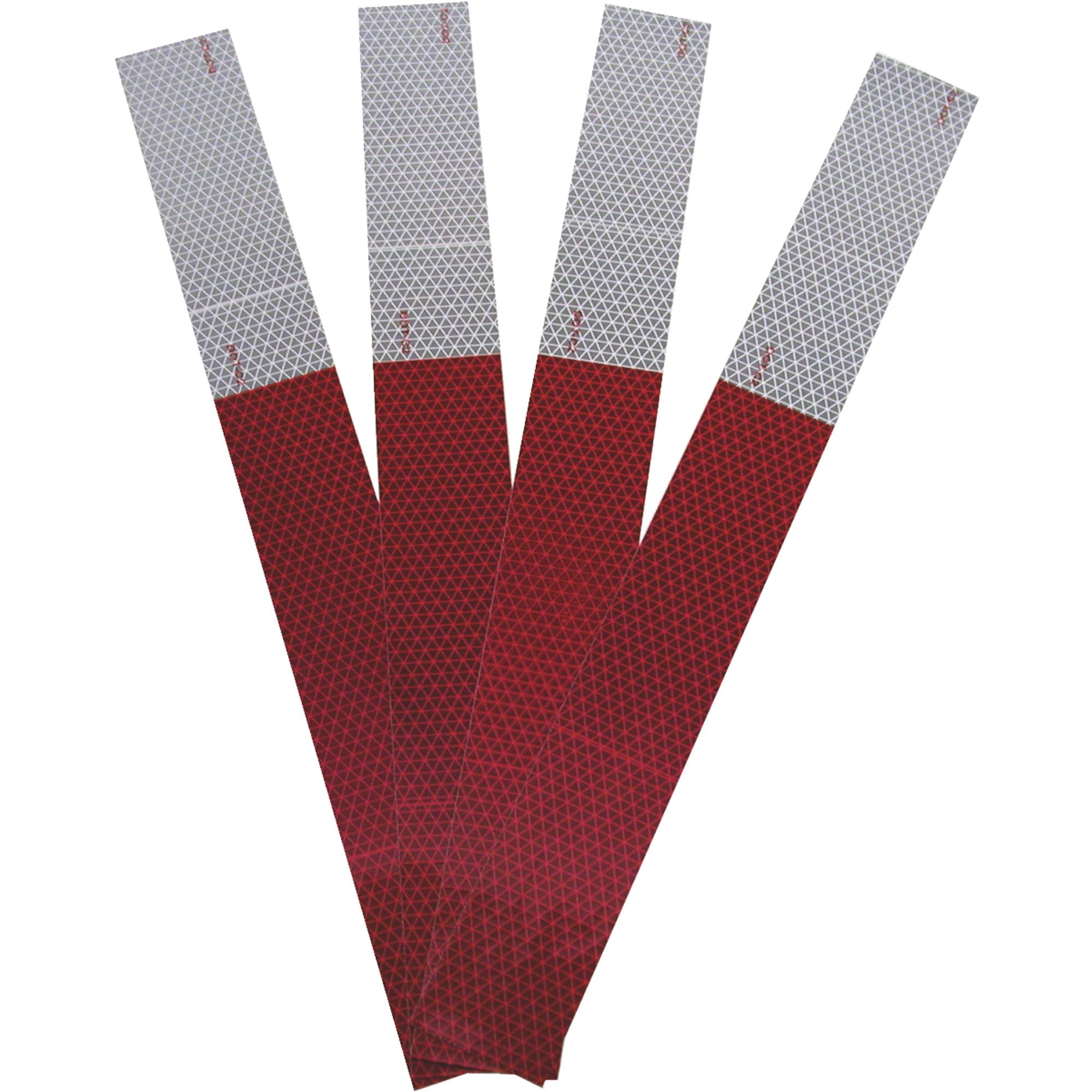 3M™ Reflective Tape Strips  2-Color Pack Lot of 12 Pieces 2 in x 18 in 