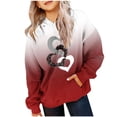 thumbnail image 2 of Chandail à Capuche pour Filles Automne Manches Longues avec Cordon de Serrage et Poches Mode Décontractée pour Femmes, 2 of 3