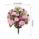 thumbnail image 3 of Adorno de suelo con flores artificiales de begonia para exteriores | Ramo de flores artificiales realista para macetas en el patio, 3 of 6