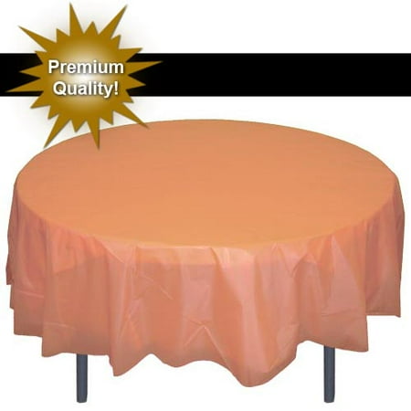 Exquisite 12 Pack 84 Round Tablecloth Covers Bulk Peach This On Opens A Dialog That Displays Additional Images For Product With The Option To Zoom In Or Out