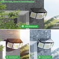 thumbnail image 4 of intelamp 6000mAh Solar Flood Light 1500LM Waterproof Light Outdoor LED Security Light with Dual Motion Sensors for Tree Balcony Garden Driveway, 4 of 9