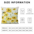 thumbnail image 5 of Creowell G Pillow Covers Beige Cosmos Flowers Bee It is So Good to Be Home Spring Pillows Decorative Throw Pillows Floral Pillowcase Summer Decorations Farmhouse Decor for Sofa，Multi-Size, 5 of 5