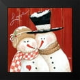 thumbnail image 2 of Tava Studios 20x20 Black Modern Framed Museum Art Print Titled - Frosty Love, 2 of 5