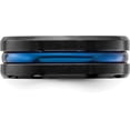 thumbnail image 3 of Chisel Black Titanium Brushed with Polished Blue IP-plated Center 8.2mm Band - Ring Size 13.0, 3 of 7