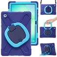 thumbnail image 6 of Case for Samsung Galaxy Tab A11+ 11 inch, 360 Degree Rotating Hand Grip Shockproof Cover with Shoulder Strap, NavyBlue Blue, 6 of 7