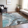 thumbnail image 6 of Addison Rugs Chantille Indoor/Outdoor Transitional Abstract Teal Machine Washable Rectangle Rug, 5' x 7'6", 6 of 8