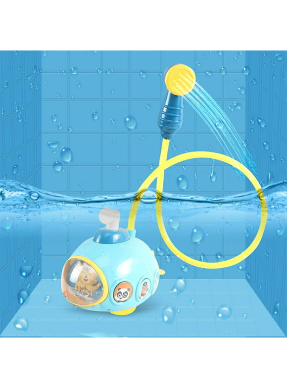 Bath Toy - Submarine Spray Station - Battery Operated Water Pump with Hand Shower (Age 2-6 Years)