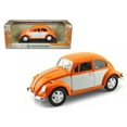 thumbnail image 1 of Greenlight 1967 Volkswagen Beetle Orange/White 1/18 Diecast Model Car, 1 of 1