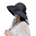 thumbnail image 2 of Sombrero de sol de lazo de verano protección ultravioleta sombrero de pescador protector solar, 2 of 4