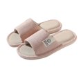 thumbnail image 2 of NOVEDAD DE VERANO 2024, zapatillas de lino para hombre, hogar, interior, antideslizantes, zapatillas de algodón y lino de cuatro estaciones para mujer, silenciosas, 2 of 5