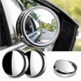 thumbnail image 3 of 2 Pcs Miroir Rond Cadre Convexe Point Aveugle Grand Angle 360 Degrés Réglable Rétroviseur Auxiliaire Sécurité de Conduite, 3 of 8