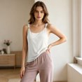 thumbnail image 6 of Noric Maternity Modal Tank Tops Adjustable Strap Nursing Removable Pads Scoop Neck Breastfeeding Camisoles Stretch Loose Fit for Pregnancy, 6 of 9