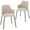 Beige, variant on Gymax Dining Chairs Set of 2 w/ Curved Backrest Wide Seat & Armrests Durable Frame Gray