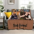 thumbnail image 4 of Custom Blanket with Photo Personalized Picture Text Blanket Customized Sofa Throw Blanket Personalized cobijas Funny Gifts for Valentines,Boyfriend,Dad,Mom,Friends,New Year,Birthday, 4 of 6