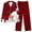 Red, variant on GDREDA Holiday Pajamas Women's Matching Set Autumn Winter Prints Pajamas Long Pants Sleepwear Sets Soft Comfy Night Wear V Neck Loungewear Two Piece Pajama Wear Women Pajama Sets pyjamas Hot Pink,S