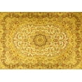 thumbnail image 1 of Ahgly Company Machine Washable Indoor Rectangle Persian Yellow Traditional Area Rugs, 3' x 5', 1 of 4