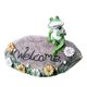 thumbnail image 1 of Estatua de rana, signo de bienvenida de piedra, escultura para el hogar, decoración de jardín interior y exterior TUNC Sencillez, 1 of 5
