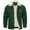 Green, variant on WXLWZYWL Men's Corduroy Jacket Sherpa Lined Trucker Jackets Cotton Turn-Down Collar Warm Winter Jacket Casual Coat 5 Pockets