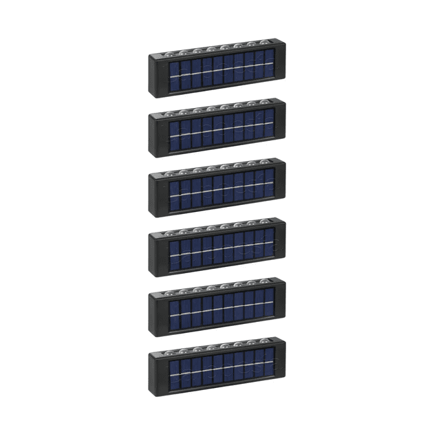 Lámparas luz solar led para el jardín de exterior 6 Pzs luz cálida blanca Malubero