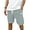 Light Bule, variant on Men's Casual Shorts Corduroy Elastic Waist Drawstring 7 inch Shorts for Men with Pockets