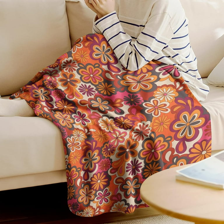 Flower throw blanket best sale