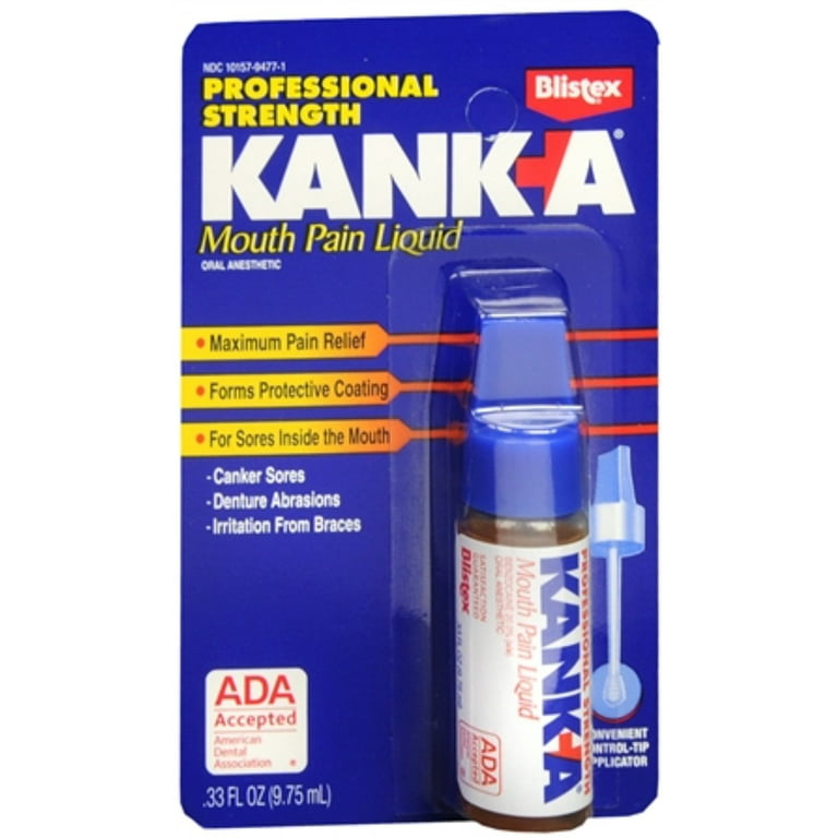 Kanka Mouth Pain Liquid, Maximum Strength - 0.33 fl oz