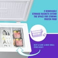 thumbnail image 3 of DEMULLER 4.0 Cu.ft Deep Freezer Top Open Door Compact Freezer with Two Removable Storage Baskets, 3 of 9