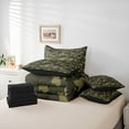 thumbnail image 5 of Castle Fairy Boys Green Camouflage 7-Piece Twin Bedding Sets,Abstract Geometric Bedding Comforter Set,Breathable Sheet Sets,Breathable Home Decor, 5 of 7