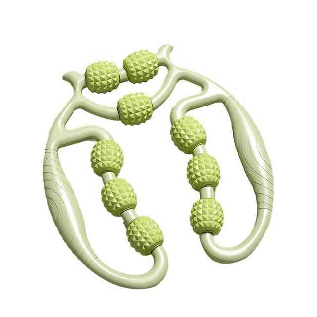 Appareil de Massage Circulaire à 9 Roues pour Jambes, Rouleau de Relaxation Musculaire des Mollets, Dispositif de Compression Centripète 360, Œdème et Pincement, Équipement Portable D\'entraînement Physique et de Yoga