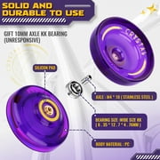 Magicyoyo Professional Responsive Yoyo K2 Crystal Purple, Dual Purpose Plastic Yo-Yo for Beginners