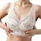 thumbnail image 1 of Gibobby Brasieres para mujer sin varilla Chaleco de pecho envuelto en la espalda de encaje para mujer sin anillo de copa fija pecho grande mostrar pequeña colección(Beige,XL), 1 of 4