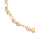 thumbnail image 2 of 10pcs Brass Oval Link Chains Bracelets for Women Real 18K golden Plated 7-1/8 inch(18cm), 2 of 4