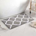thumbnail image 4 of Ganfancp Esteras de Piso de Estilo Conciso Antideslizante Baño Absorbente Esteras de Piso Grueso Esteras de Pie de Baño Entrada Flocking Dormitorio Esteras Ofertas Flash Liquidación 1X Alfombrilla, 4 of 6