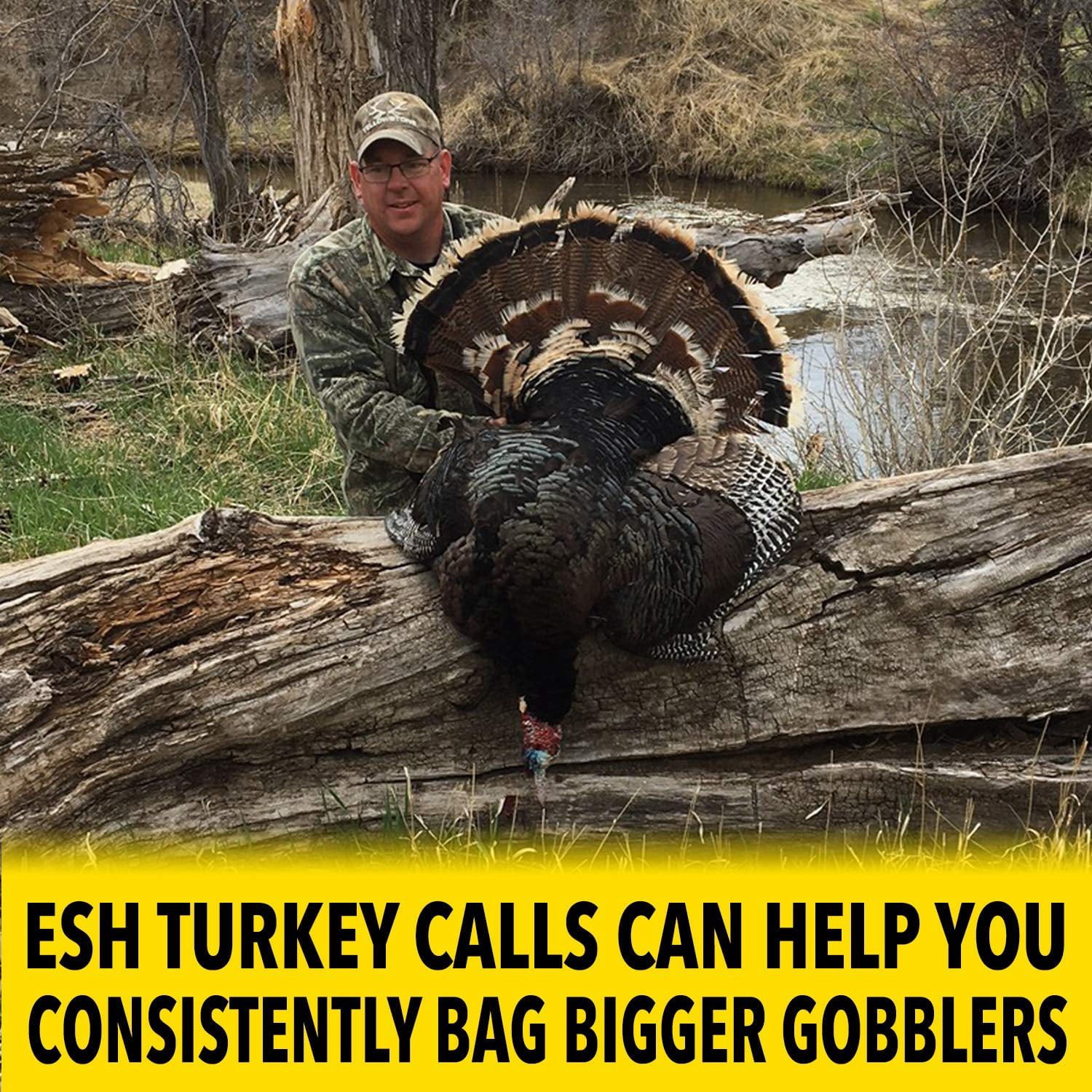 ESH Turkey Mouth Calls – Diaphragm Turkey Calls for Hunting, Multi-Pack (6-Pack) – Premium Reed Cuts for Realistic Hen & Gobble Sounds – Beginner & Pro-Friendly Turkey Hunting Calls
