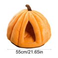 thumbnail image 5 of mdesiwst Pumpkin Cat Bed with Removable Washable Cushioned Pillow Winter Warm Small Medium Dog Cat Pet Cave House Indoor Kitten Puppy Sleeping Nest, 5 of 8