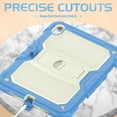 thumbnail image 6 of Nalacover Armor Heavy Duty Case for iPad 10th Generation 10.9" 2022, Military Grade Full-Body Rugged Shockproof Cover with Kickstand Shoulder Strap Lanyard Triple Layers Protection Case,Skyblue, 6 of 8