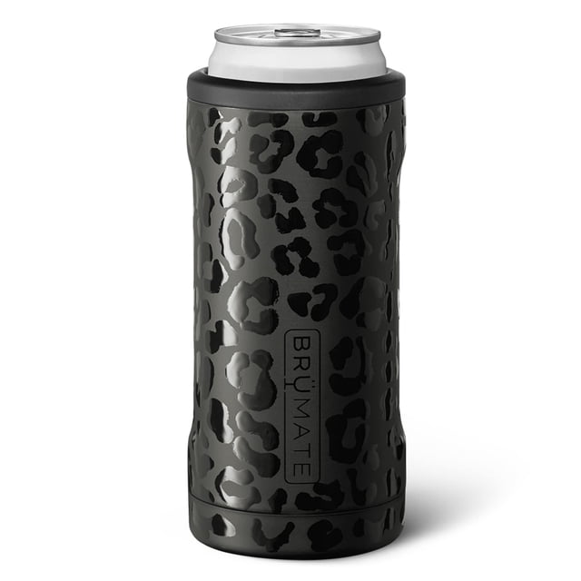 Enfriador de latas aislante BrüMate Hopsulator Slim, 355 ml, Onyx Leopard