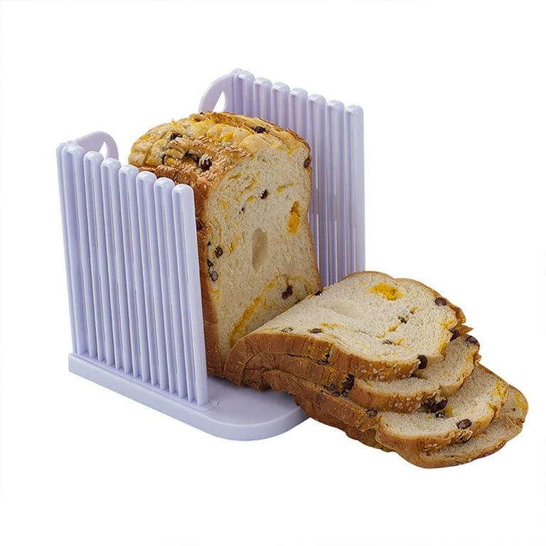 Bread Slicer Toast Loaf Slicing Guide Cutter With Crumb Catcher For Homemade  Bread Loaf & Sandwich, Baking