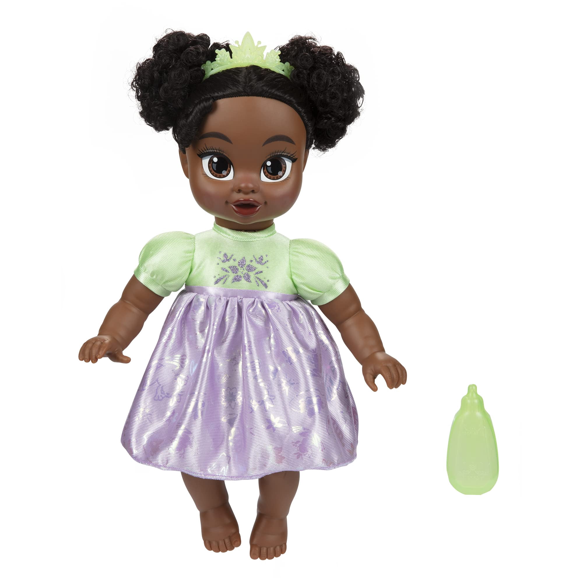 Muñeca bebé Princesa Tiana de Disney con biberón y tiara | Walmart en línea