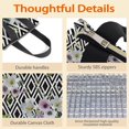 thumbnail image 4 of Pioneer Flower Floral Print Pattern Insulated Lunch Bag for Women & Adults,Large Portable Soft Cooler Lunch Bag,Thermal Food Storage Tote with Pearl Cotton,8.66L,8.75x5.75x9.5 Inch, 4 of 6