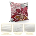 thumbnail image 4 of Qinduosi Throw Pillows Covers of , Wine Red Flower Pillow Cushion Cases, Oriental Floral Decor Throw Pillows Cover Gifts for Bed Couch Sofa Living Room White, 4 of 5